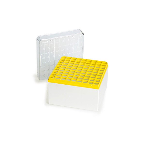 Cryogenic storage box, yellow